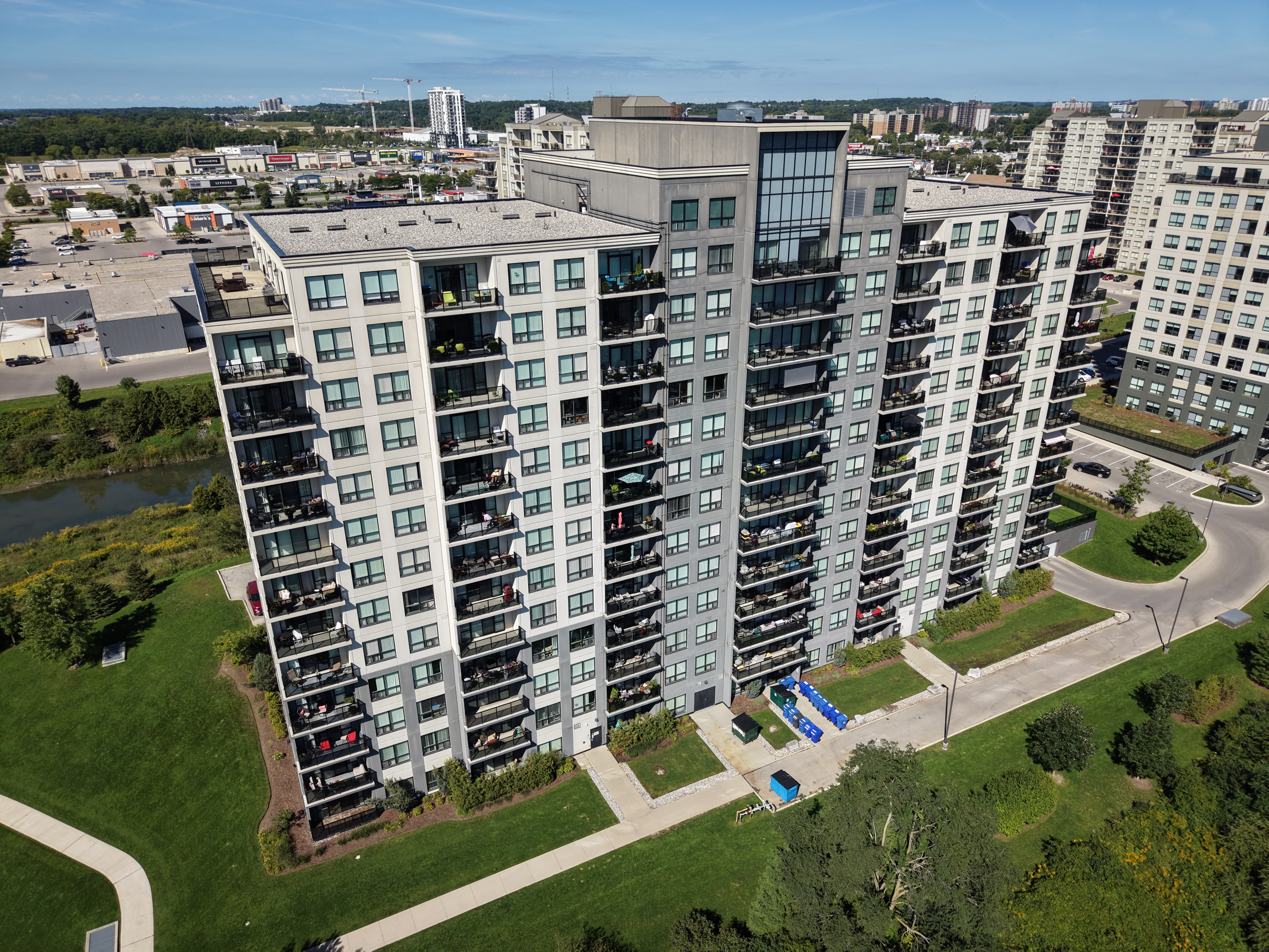 Aerial landscape view